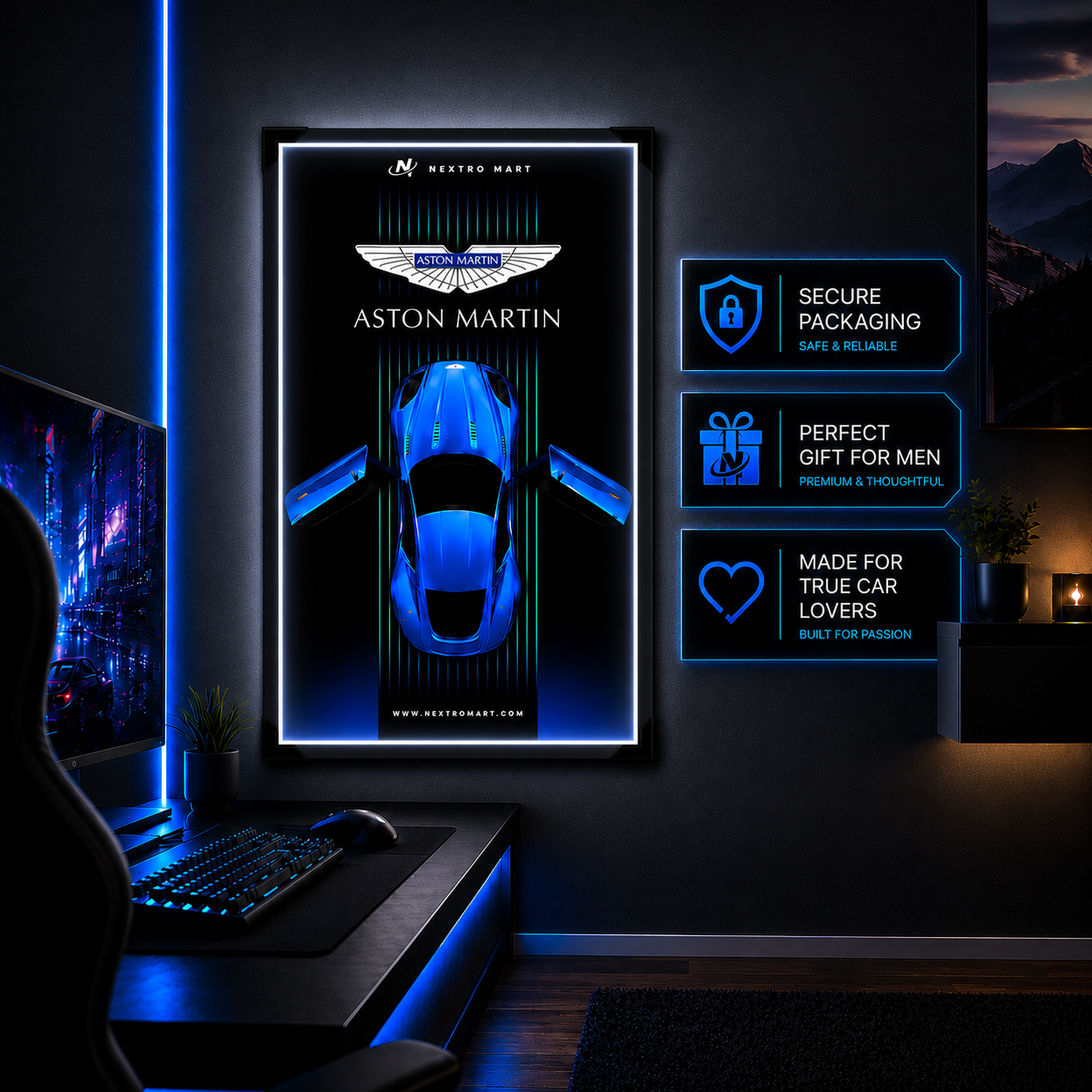 Aston Martin LED Wall Frame
