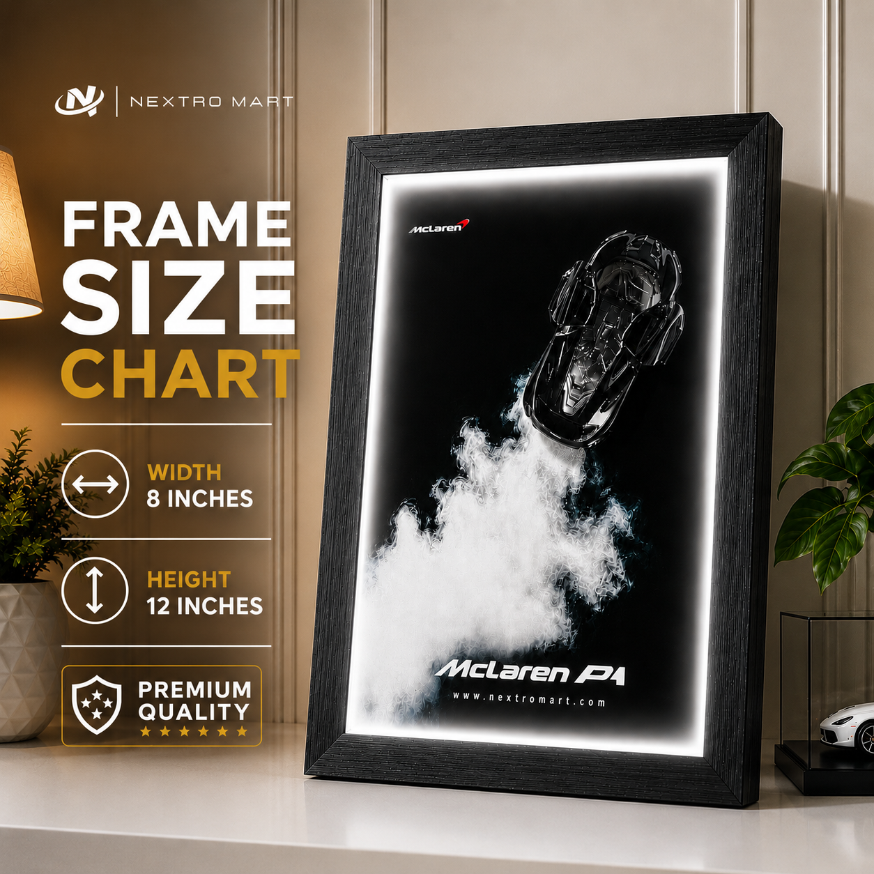 McLaren P1 Apex Signature LED Display Frame