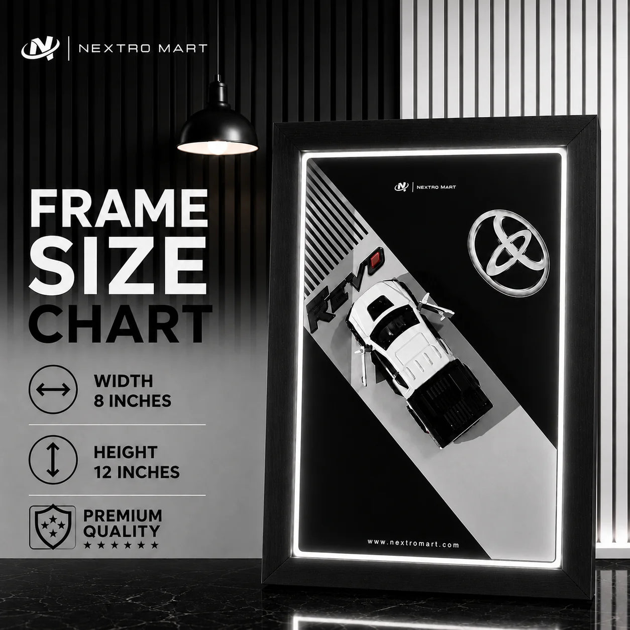 Toyota Revo Premium Car Model With LED Frame