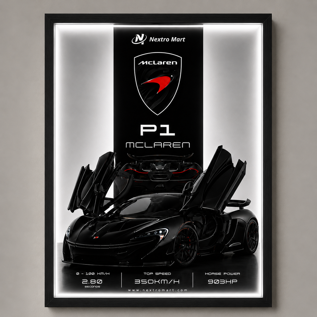 McLaren P1 Apex Signature Frame